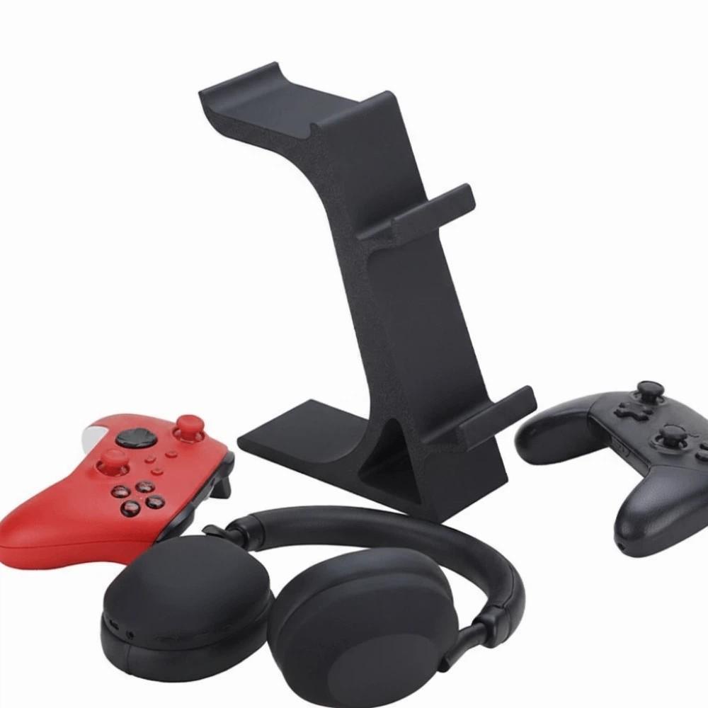 3D Printing Gamepad Display Stand Stable Space Saving Wireless Game Controller Holder 2-layer with Headset Stand Hanger