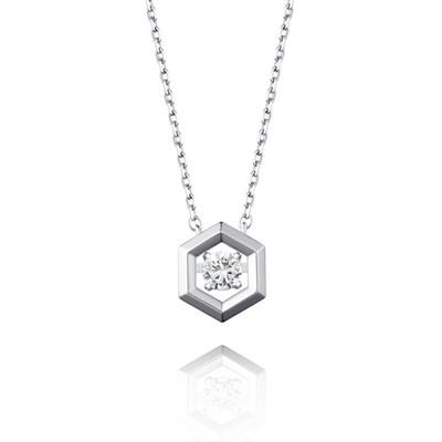 [Stonehenge]] Connection Silver Dancing Stone Necklace N0149