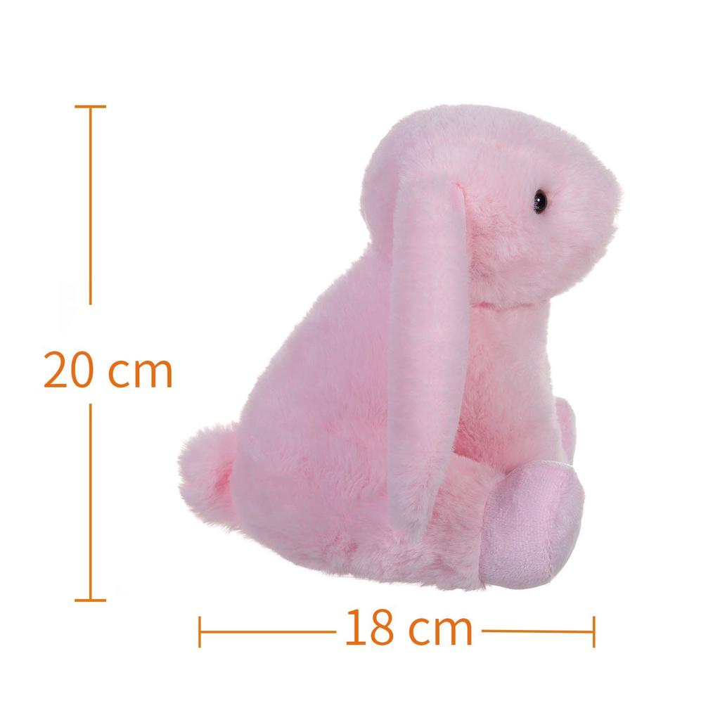 Aprikos Lammerosa Kanin Plysjleketøy for Barn, Mykt og Søtt, Luftig Rosa Kanin for Jenter og Gutter, 20cm