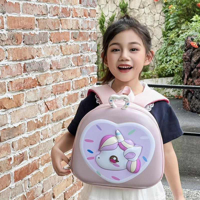 2025 Unicorn EVA Hard Shell Children's Backpack - Lightweight & Cute Cartoon Design