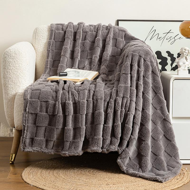 Solid Color Throw Blanket for Bed, Comfortable Soft Quilt Blanket Huafu Blanket Large Bed Blankets,All Season Rustic Throw for Sofa Couch Chair