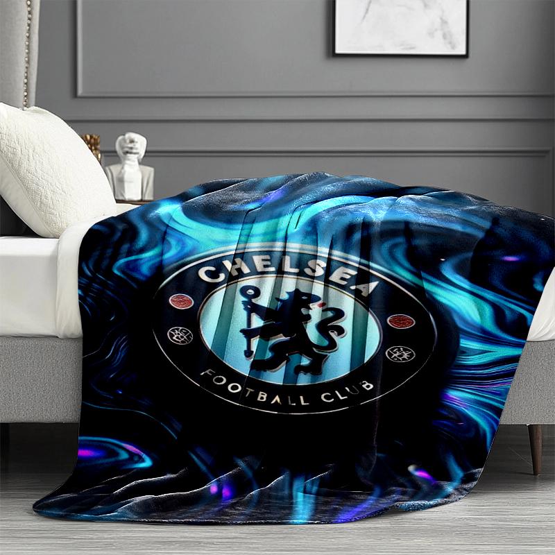 Chelsea F.C Print Blanket - Soft & Comfortable, for Bedroom, Travel, Sofa, Home Decoration - Birthday Christmas Gift for Friend