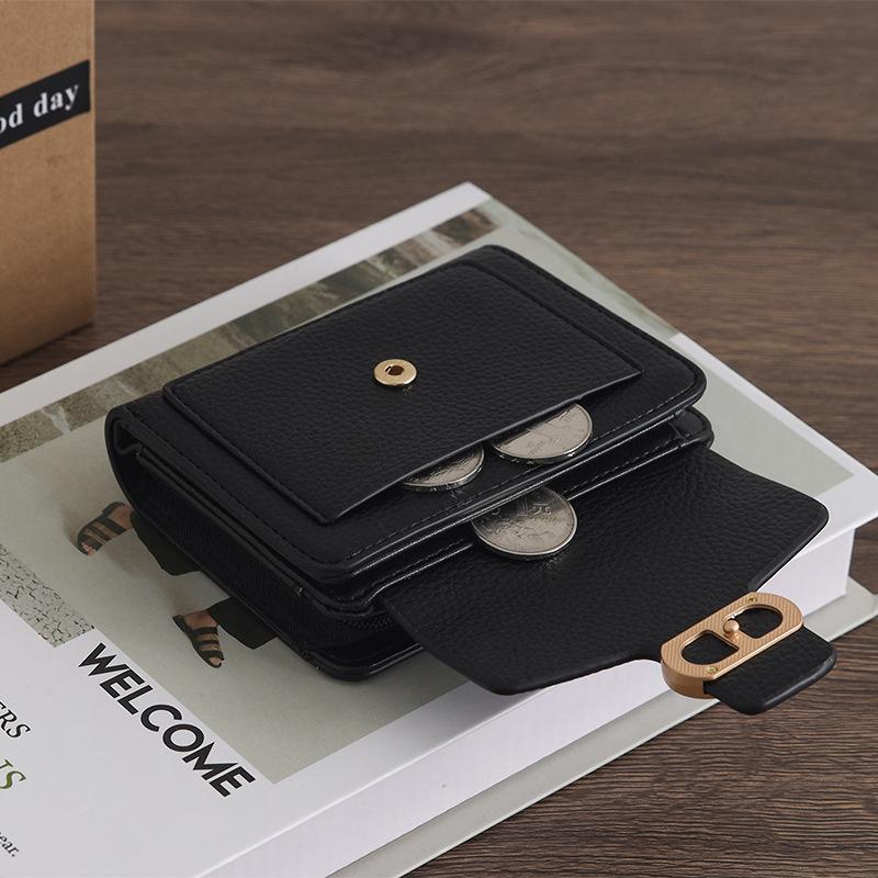 Wallet for Women PU Soft Face Women's Short Wallet Simple Versatile Women's Handbag Women's Card Bag