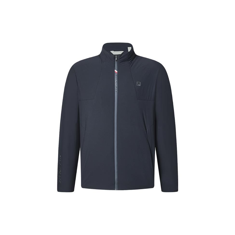 FILA Golf Series Solid Color Stand Collar Elite Cotton Jacket Men Jacket Legendary-Blue A11M415904F-NV