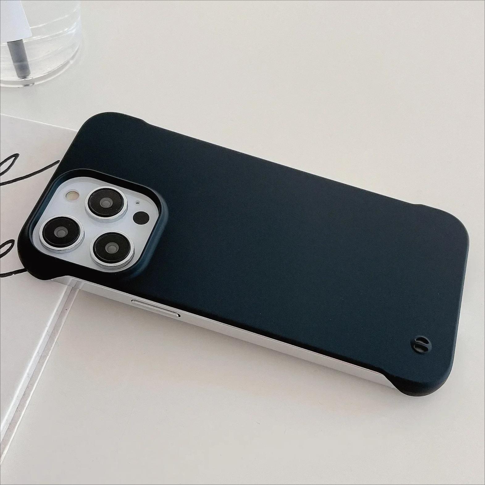 

Candy Color Slim Frameless Phone Case For iPhone 16 Pro Max 15 14 Plus 13 12 MINI 11 Pro XS Max XR X SE Hard Plastic Cover For iPhone 13 Mini