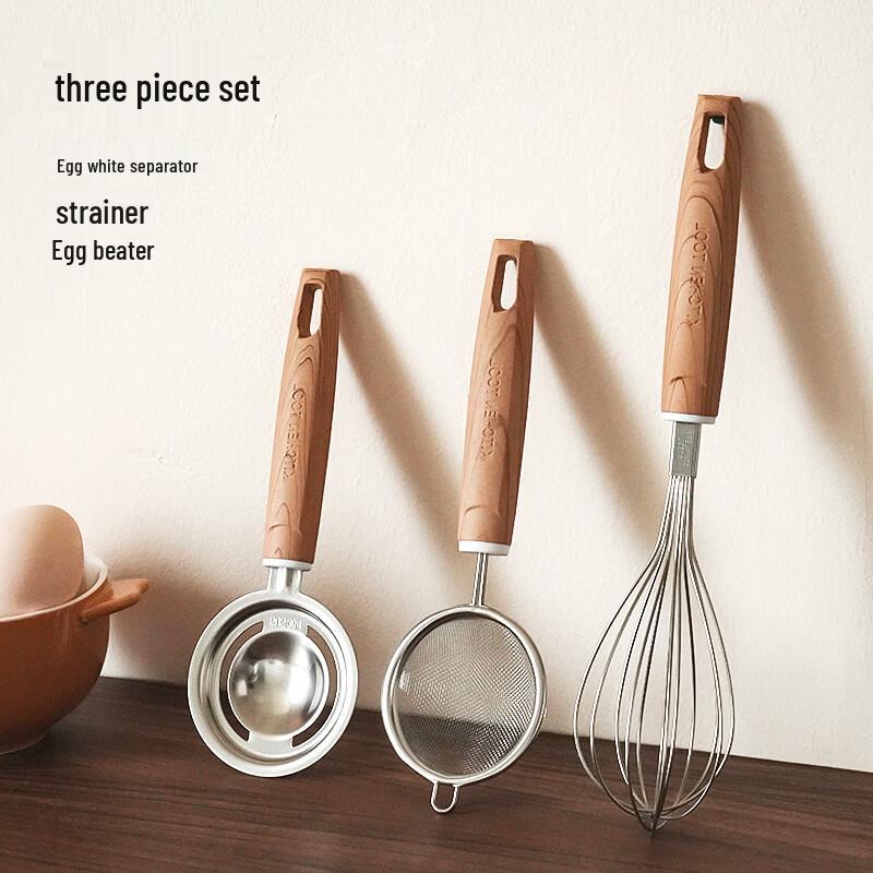 Stainless Steel Manual Egg Beater & Separator Set