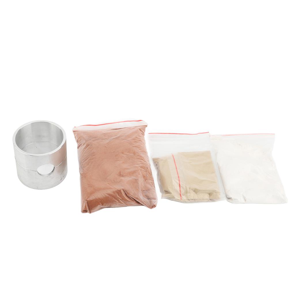 Aluminum Alloy Sand Casting Box Jewelry Casting Cylindrical Container for DIY Metal Jewelry Making Processing