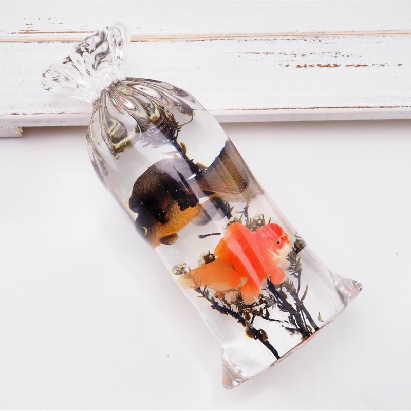 Unique Silicone Mold for 3D Goldfish Lucky Bag Resin Epoxy Casting Molds for Home Decor Ornament Water Bag Tabletop Mold