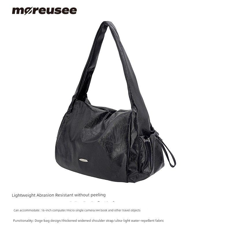

Wooden and Stone Large Capacity Shoulder Hobo Large Bag Commuter s All-Matching Crossbody Bag Female Stylish Light Luxury Minority Tote Bag Charcoal (In Stock)