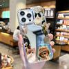 Cute kitten mobile phone case apple 15pro mirror case iphone14pm anti-drop 12 protective case 11pro