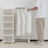JEJ SEEDS Hanger Rack Chest & 5-Drawer Set, Clear, SIU-5-CL-H