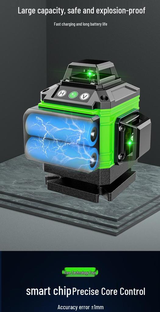 High-Precision Green Laser Level with Automatic Adjustment