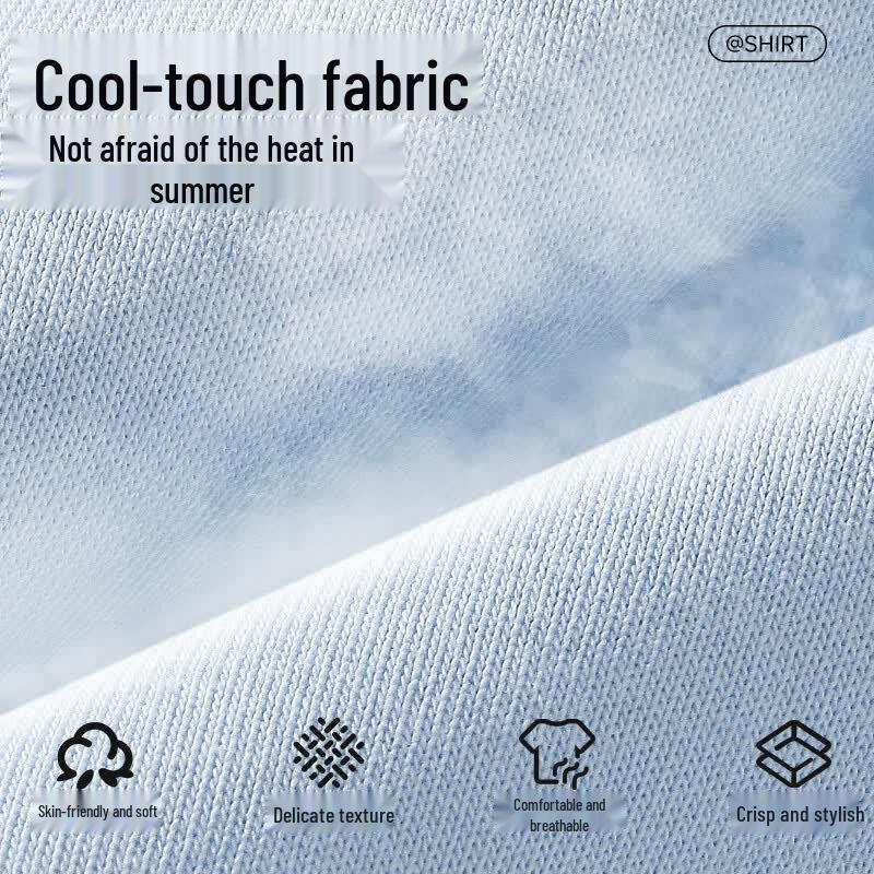 Mark Fairwhale Men's Loose Fit Cool Touch Ice Silk T-Shirt