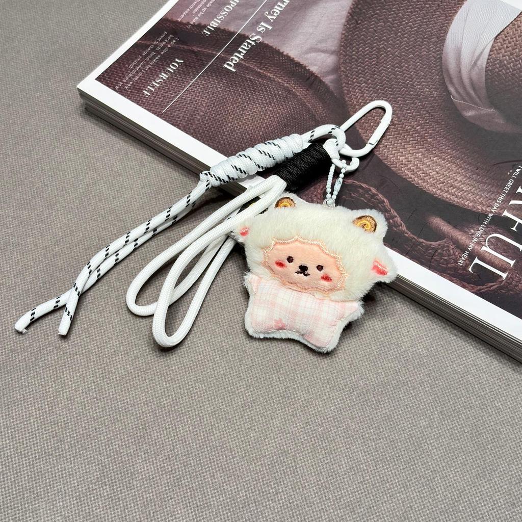 Adorable Plush Lamb Keychain - Creative Animal Bag Charm & Fashionable Ornament