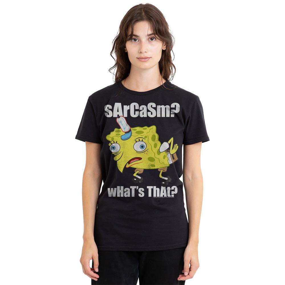 SpongeBob SquarePants Unisex Adult Sarcasm Meme T-Shirt