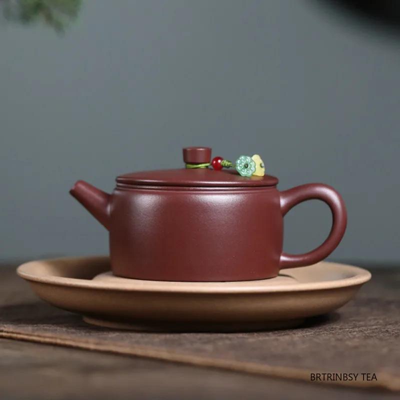 Yixing Paars Klei Theepot Schoonheid Thee Infuser Ketel Huishoudelijk Handgemaakt Zisha Theepot Chinese Traditie Theeservies Theeset 140ml