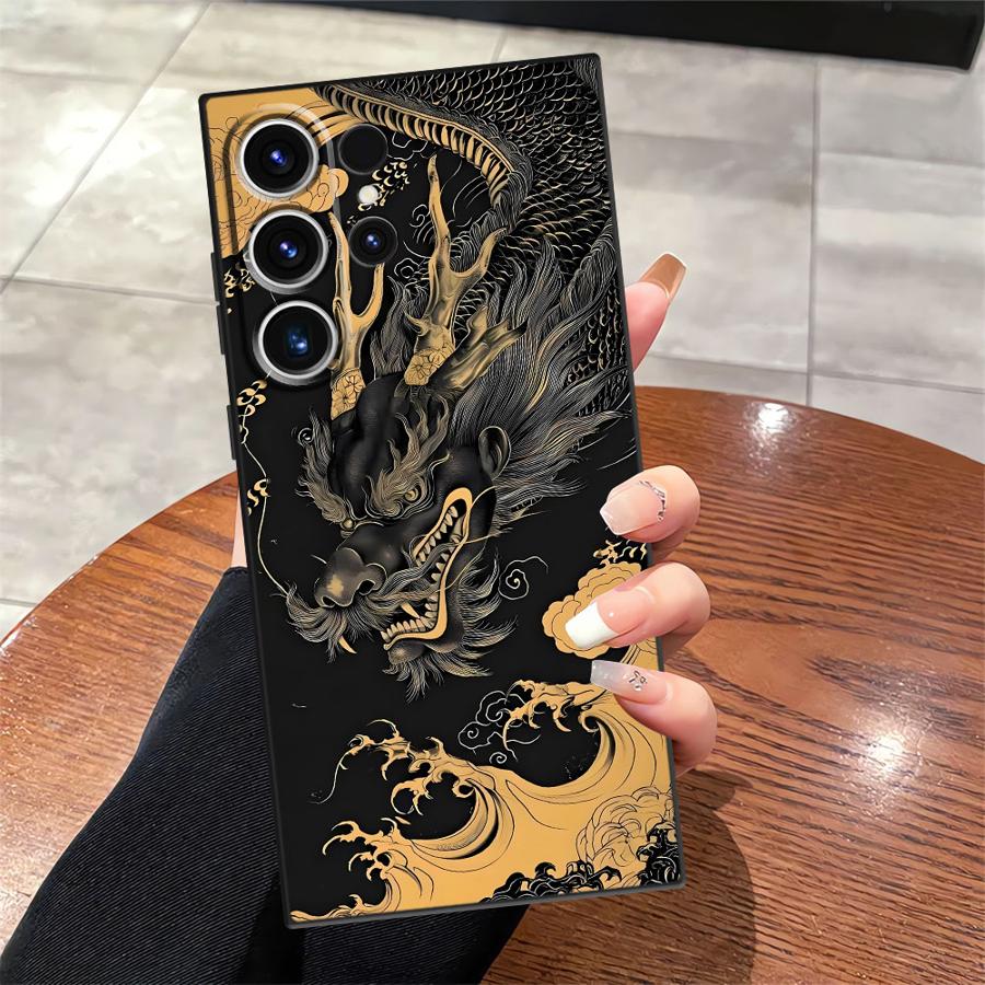 Funda Phone Cover Case for Samsung Galaxy Note 20 Ultra 8 9 10 S21 FE S20 S23 S10 S9 S25 Ultra S24 Plus Dragon Totem