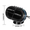 4 In 1 12V-24V HD Multi-function Digital Voltmeter Temperature Clock Thermometer Electronic Clock Night Light
