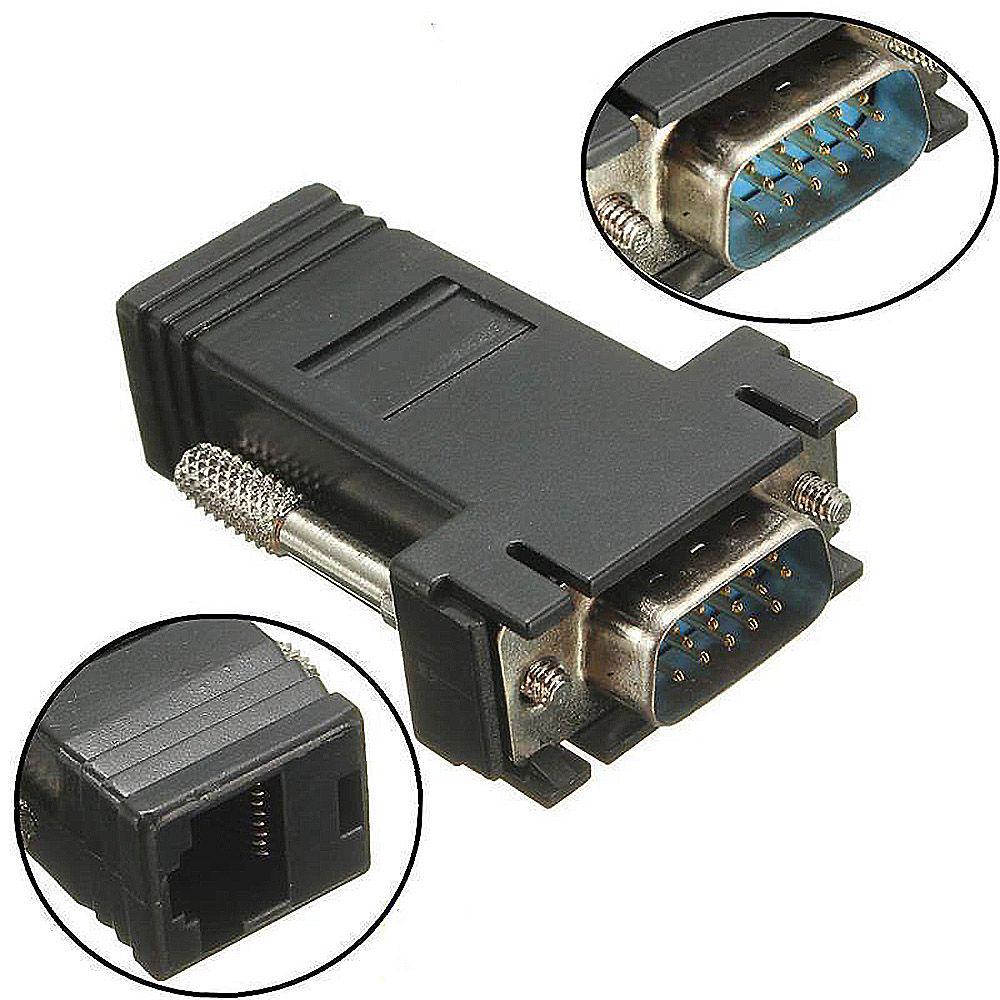 Computer Cables Extender VGA RGB HDB 15pin Female to LAN CAT5 CAT6 RJ45 Network Cable Female Adapter Cable Length: Other Computer Cables Extender VGA RGB HDB 15pin Female to LAN CAT5 CAT6 RJ45 Network Cable Female Adapter Cable Length: Other
