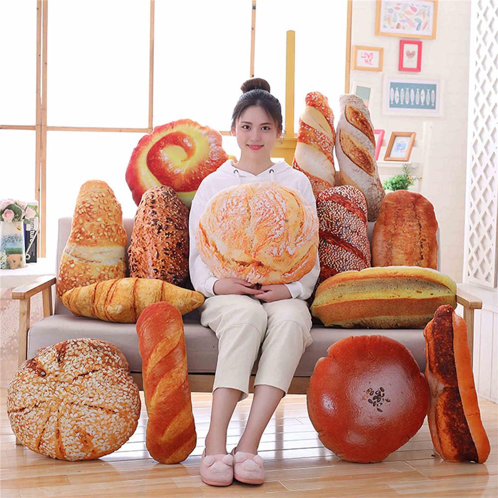 3D Simulation Snack Butter Bread Cushion Pillow for Kids' Birthday Gift