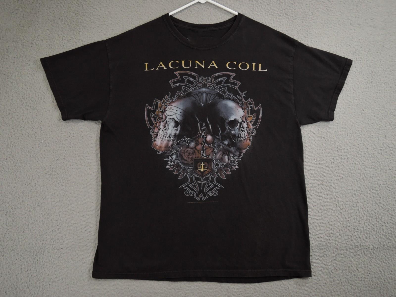 Lacuna Coil Skull Italian Gothic Metal T-shirt S to 5XL2F1256 XXL
