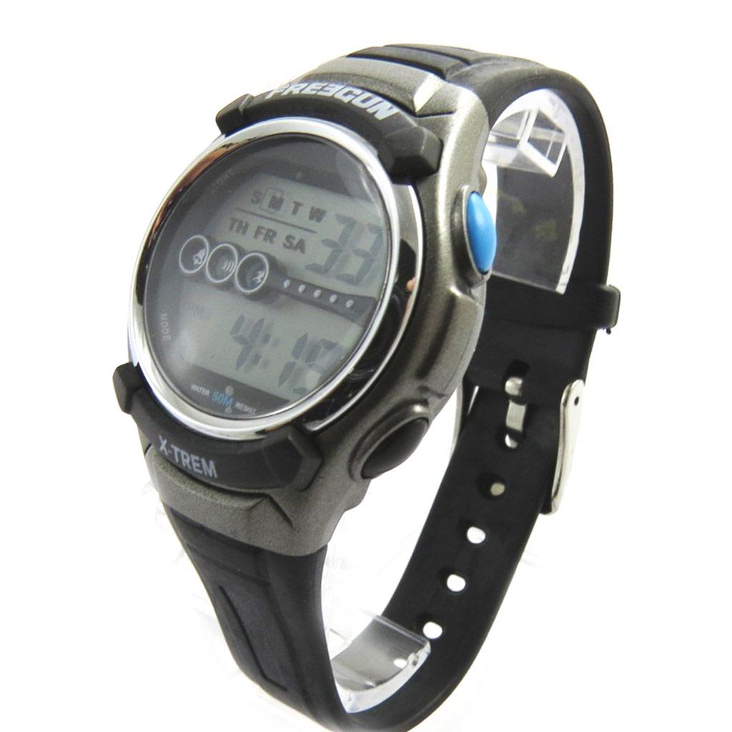 Freegun [N0134] - Grey 'Freegun' Silicone Watch (digital)