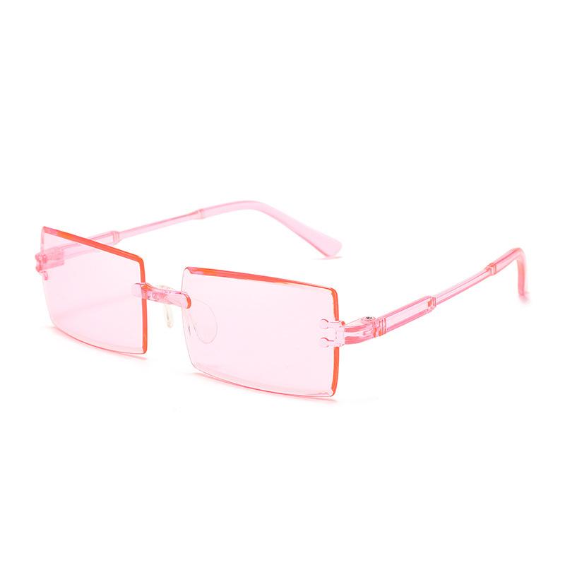 Sun Glasses Casual Men UV400 Protection Rivets Decoration Vintage Women Rectangle Luxurious