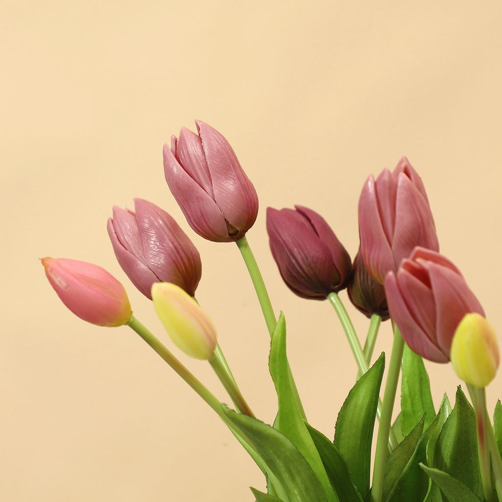 High-end Simulated Tulip Bouquets, Home Hotel Wedding Decoration Ornaments, Photography Shooting Props, Fake Flowers