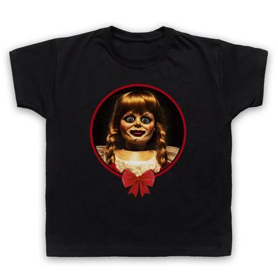 Annabelle Haunted Evil Doll Horror Childrens Kids T-shirt All Cols
