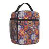 Mexicaanse Talavera Keramische Lunchbox Etnisch Volksornament Lunchtas Vrouwen Geïsoleerd Invriesbaar Tote Kit Thermische Koeler voor Picknick