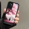 Phone Case for Samsung Galaxy A17 A16 A15 A14 A13 Dreamy Night Cherry Blossom Tree A56 A36 A26 A55 A35 A25 A54 A34 A24 A53 A33 A
