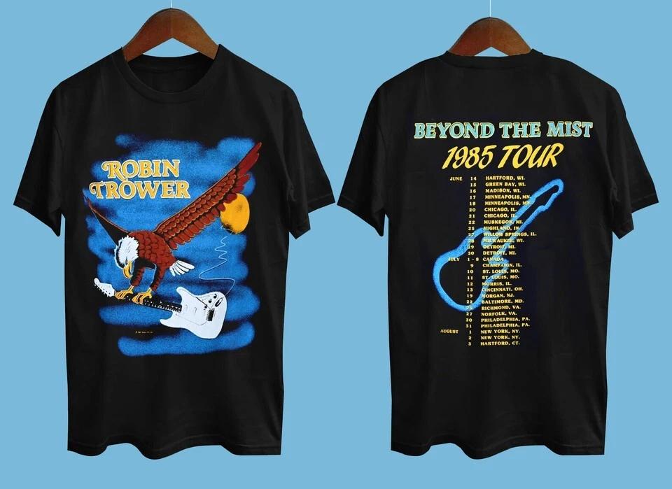 

80s Robin Trower Beyond The Mist Tour 1985 Black All Size S-5XL Shirt A M