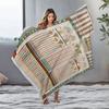 Egyptian Revival Pattern Blanket Vintage Tribal Ethnic Decorative Throw Blanket for Sofa Bed Couch Gift