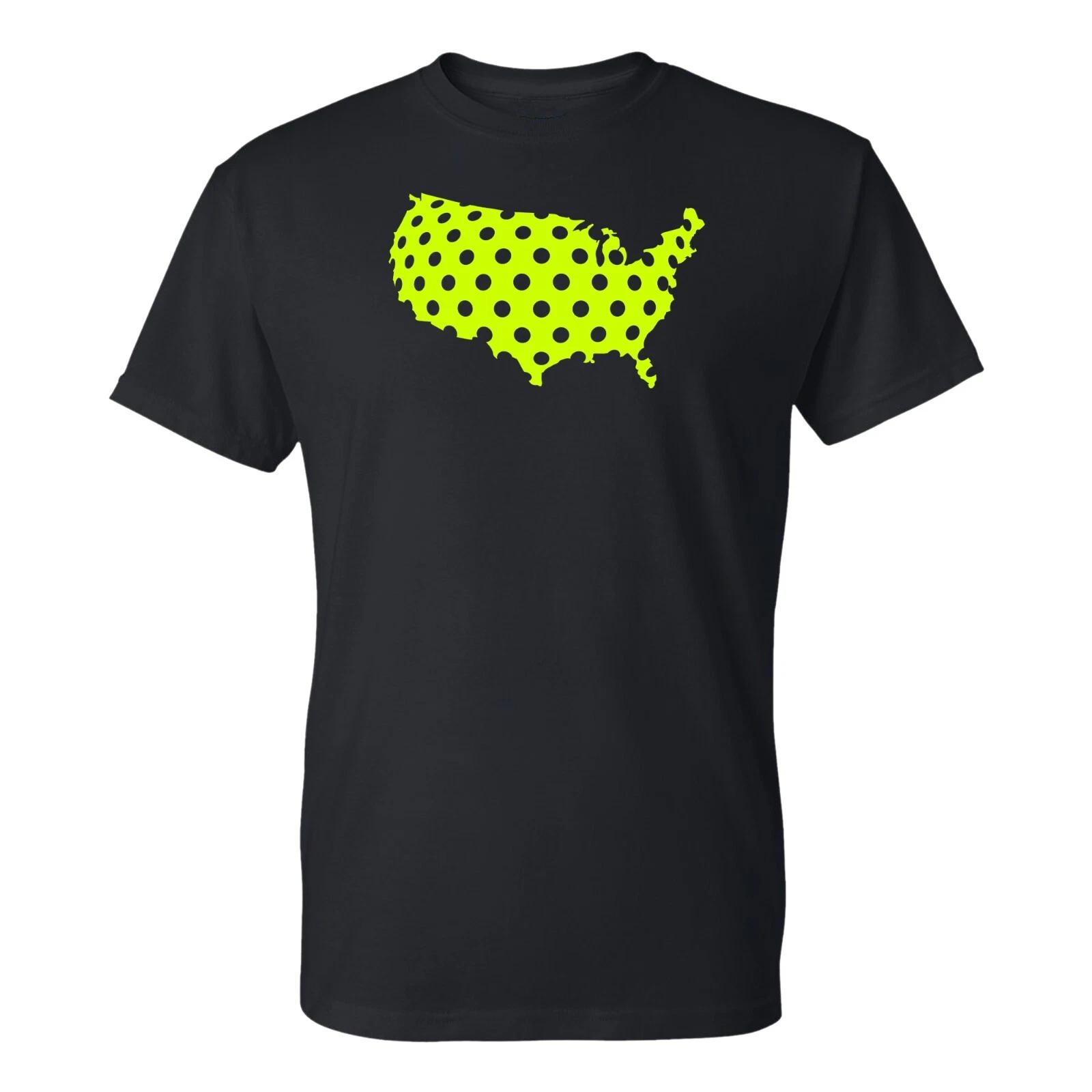 United States of Pickleball Basic Cotton T Shirt - Black S