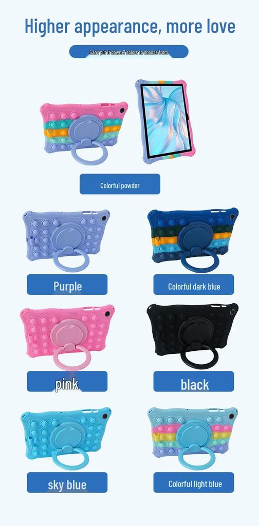 Compatible Rotating Silicone Case for 2023 Samsung A9 Tablet A9+, X110, X210 - Handheld Mouse Killer Model