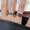 Design A Niche Double-layer Minimalist Style Cross Ring for Women, Featuring A Vintage Opening and Adjustable Design.