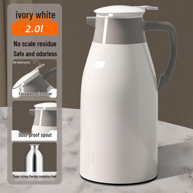 Thermos Großvolumiger Kessel mit Pressverschluss und Glaseinsatz