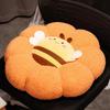 Teddy Toy Plush Animal Cushion Embroidered Design Children Room Nook Reading