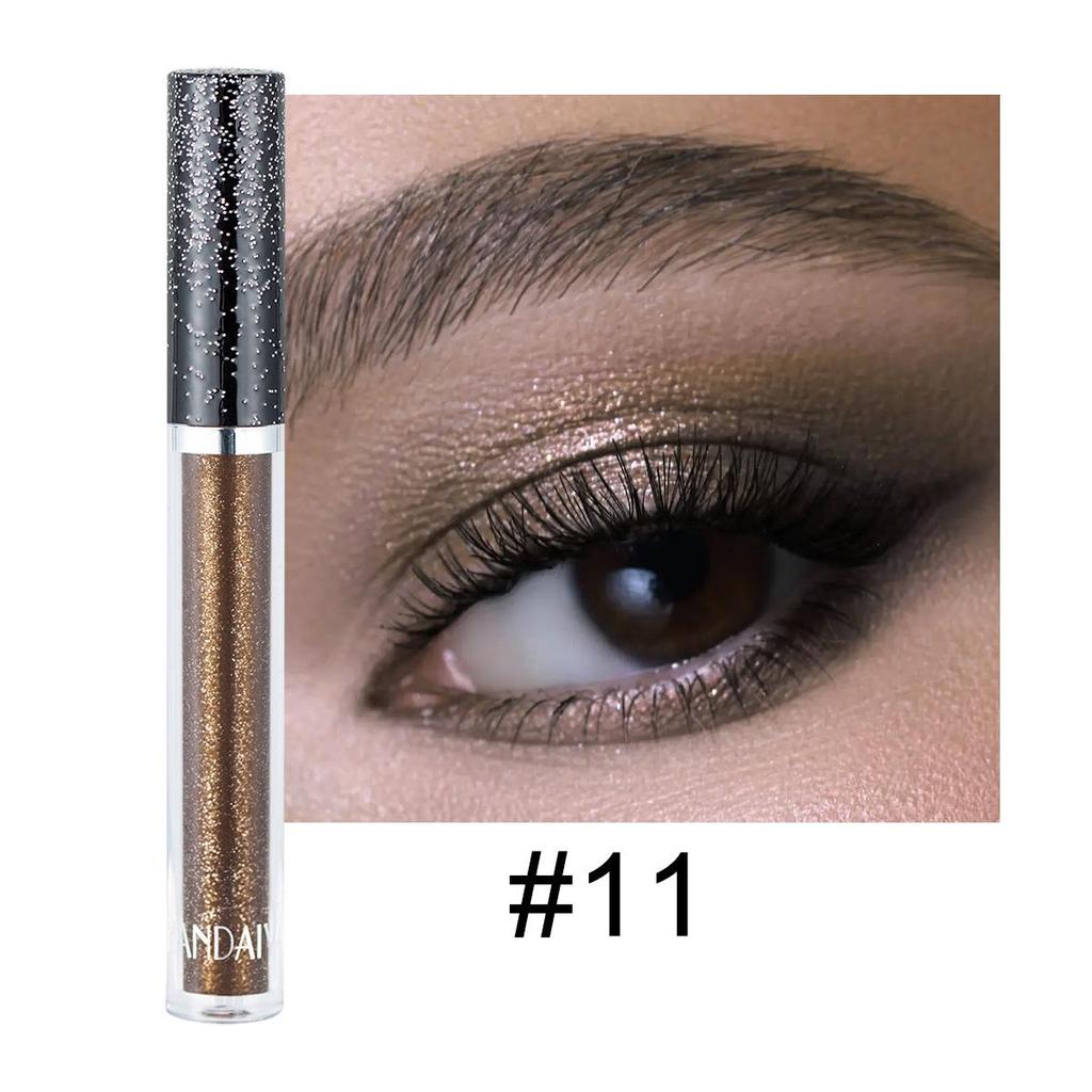 Ombre à paupières liquide diamant unique, 12 couleurs, perle psychédélique brillante, ombre à paupières couchée, maquillage en larmes de vers à soie