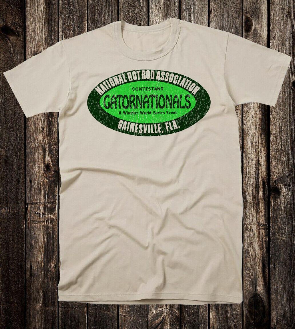 Hot Rod T Shirt Tee Nostalgia Gas Oil Drag Race NHRA Gatornationals Florida L
