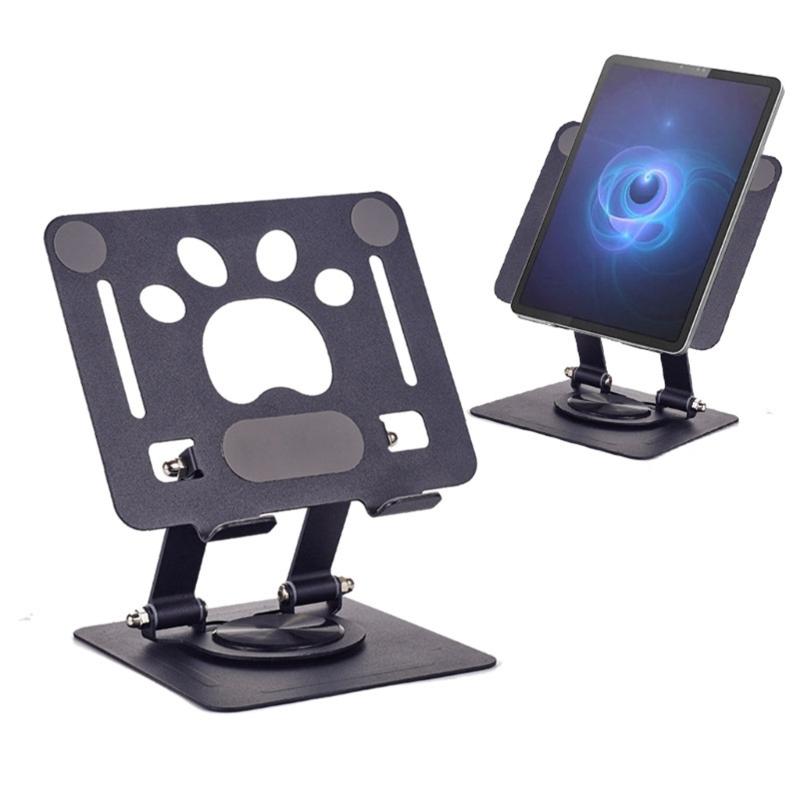 Tablets Stand Bracket Desk Adjustable Tablets Bracket Foldable 360 Degree Rotatable Desktop Laptop Bracket for Laptop