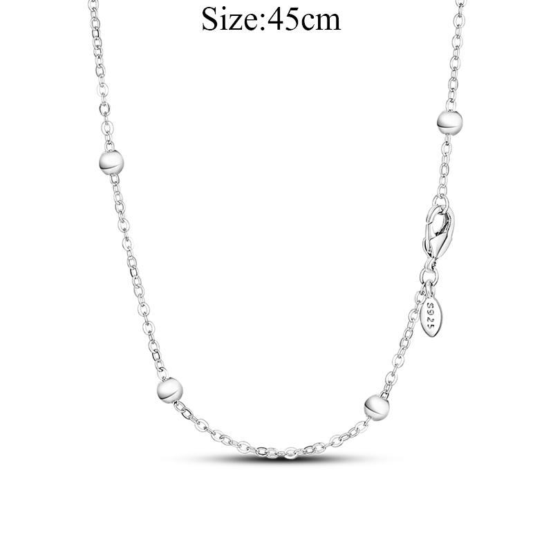 New 925 Sterling Silver Fashion Chunky Infinity Knot Pendant Necklace Snake Chain Collar O Pendant T Bar Necklace For Women Gift