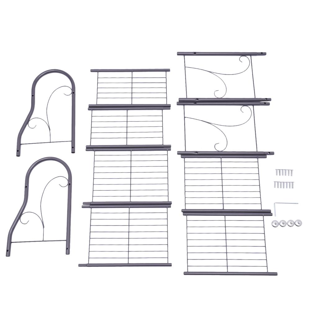 3 Tier Metal Plant Stand, Heavy Duty Iron Storage Shelf Organizer, 55lbs Load Bearing for Indoor Plants, Shoes, Books