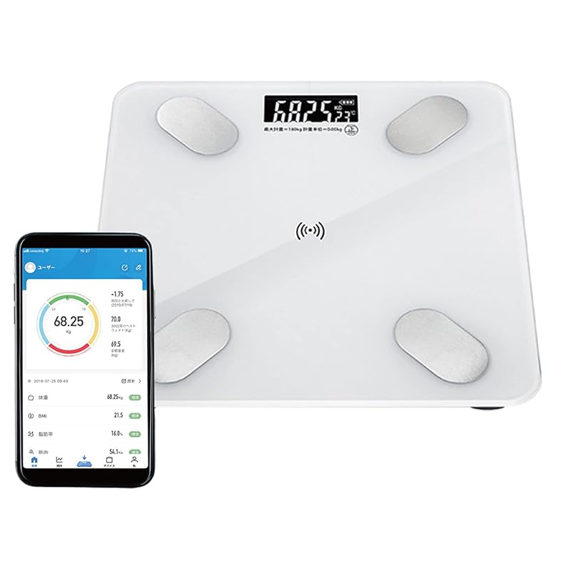 

HAC Smartphone-linked body composition meter binding white HAC2818A