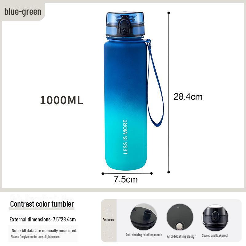 

Стильная вместительная кружка для воды для всех — новый портативный пластиковый дизайн для лета 2022 года