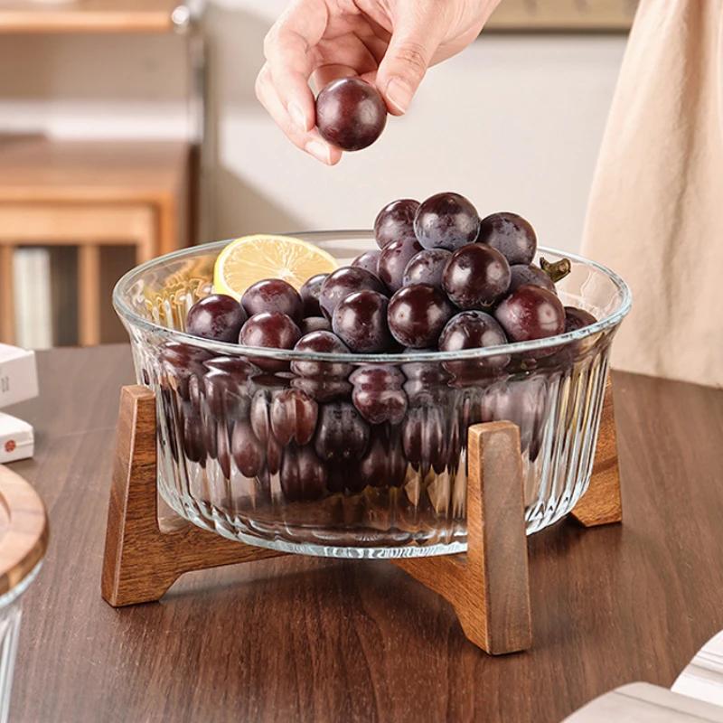 

Большая бытовая стеклянная банка для хранения Гостиная Кофейный столик и Фруктовая тарелка Новая Китайская Конфетница и Тарелка для закусок