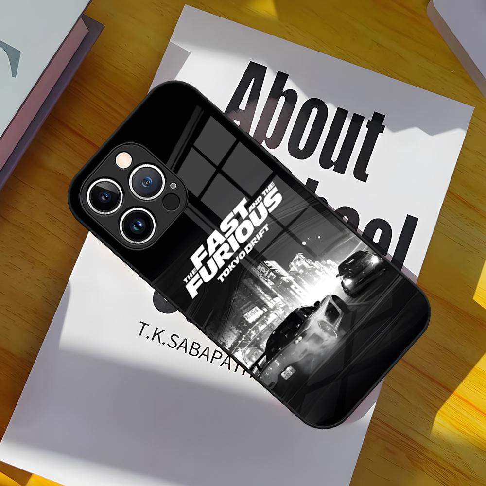 F-Fast And Furiou Phone Case Glass Cover For IPhone 17 15 Pro Max 14 Pro 16 12 11 13 Mini X XR XS 8 7 Plus SE