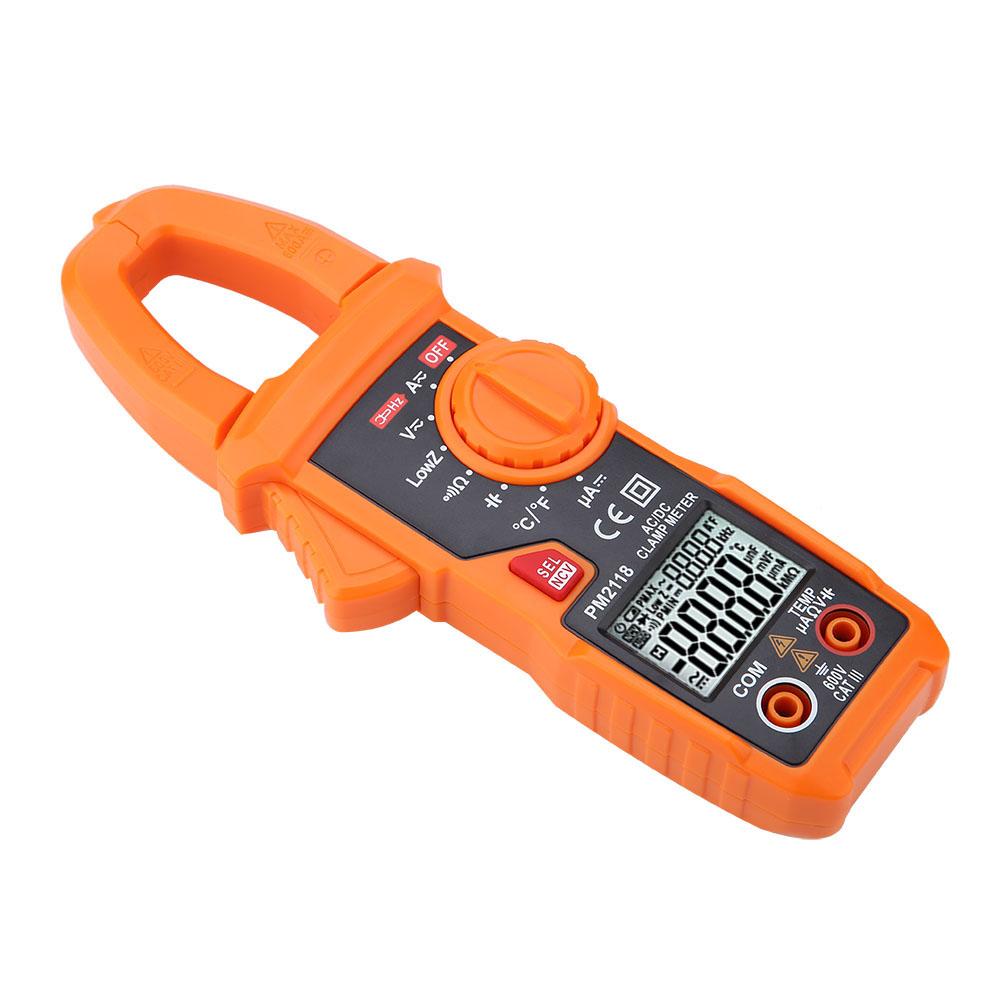 Clamp Multimeter Digital Multimeter PEAKMETER PM2118 Dual Display AC  Clamp Multiemeter NCV Ohmmeter Capacitance Temp Tester