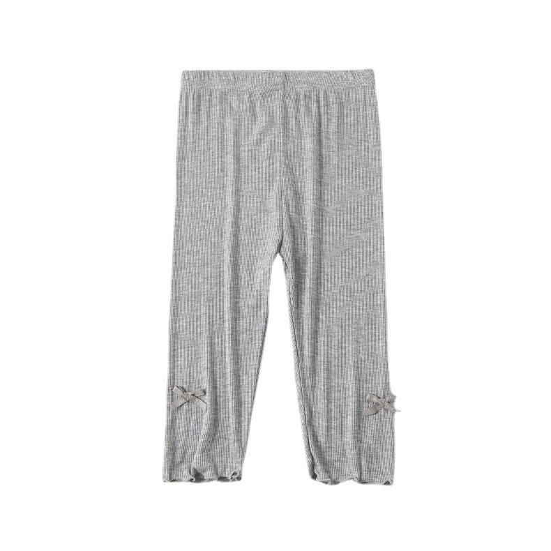 Girls' Summer Thin Capris: Casual Korean-Style Mid-Length Pants for Baby Girls and Kids