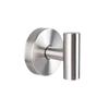 2PCS Stainless Steel Suction Cup Hooks Detachable Robe Hangers Space Saving Wall Hook  Bedroom